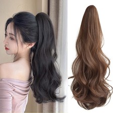 Long Hair Fake Braid Low Ponytail Ponytail Wig Simulated Hair Clip-on Style  