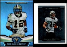 Topps Platinum Marques Colston (2) Card Lot - FREE SHIPPING