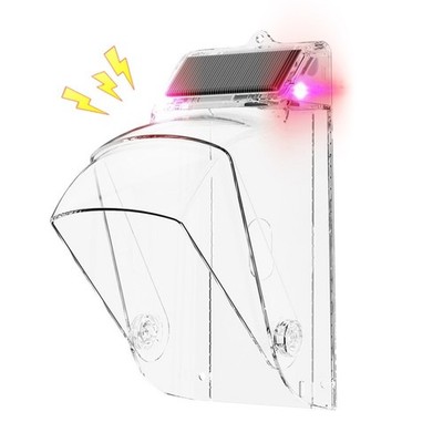 Solar Powered Doorbell Bracket with 100dB Magnetic Alarm and Waterproof Cover