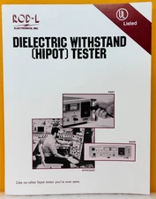 Rod-L 90032-08 Dielectric Withstand (HIPOT) Tester Catalog.
