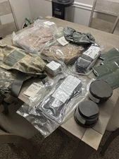 U.S. Army CBRN NBC Complete Protective Set JSLIST Suit Boots Gloves Filters