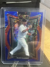 2025 Panini Select Manny Ramirez Concourse #19 Blue Pulsar Prizm /99 Red Sox