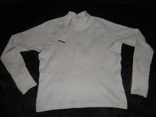 New Women's CALIA Relaxed Seamless 1/4 Zip Long Sleeve WAX34139 - Size S - White