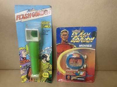 Flash Gordon Filme Spielzeug & geheimer Scanner. Neu auf Karte. 80er Jahre. Vintage 1981