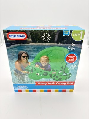 Little Tikes Timmy Turtle Canopy Float Unisex 6-24 Months Summer Water Pool NIB