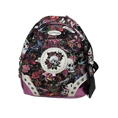 Ed Hardy, Hardy Icon-Skull Gem Collection. Multicolor Floral Print NWT