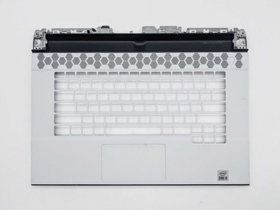 Dell Alienware M15 R3 Palmrest White CX9G8 0CX9G8 P7 Touchpad, DC Jack, B GRADE