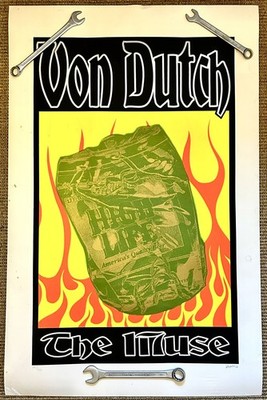 Frank Kozik Von Dutch Siebdruck Poster von 1996 - signiert, numeriert 141/150