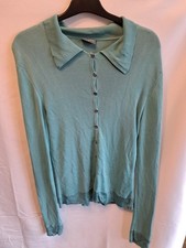 Ladies Press & Bastyan  Cardigan  Size Small Mint Green