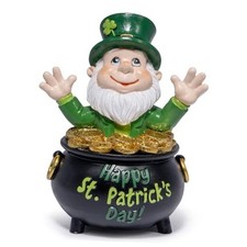 St Patrick's Day Gnome Decoration Beard Elf for St Patricks Day Home Green-one