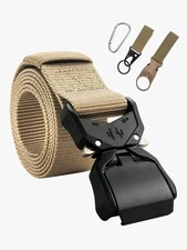 LandFoxtac Tactical Belts for EDC, Nylon Hunting Belt Heavy Duty Quick Release