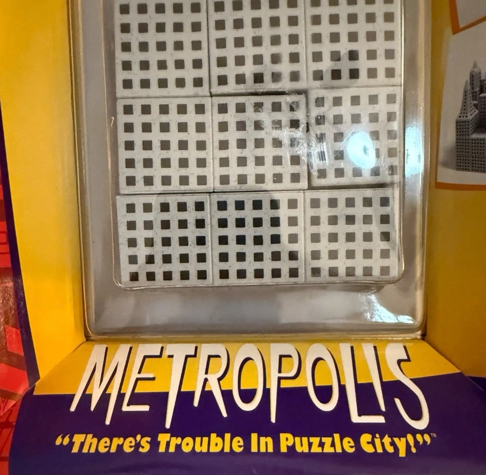 Metropolis Seven Piece Stacking Puzzle City Game 1998 DaMert Company NIB - Image 2 of 4