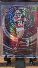 2023 Panini Spectra - Rookies Cameron Latu #166 Lucky Envelopes Prizm /8 (RC)