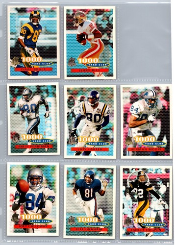 1995 Topps Football 1000 Yard Club Trading Card Lot Of 17 - Picture 2 of 2