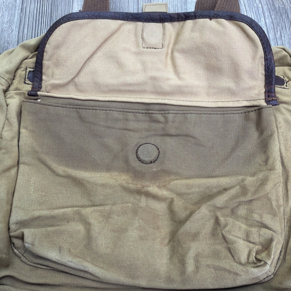 Duluth Trading Company Over The Shoulder Waxed Canvas Computer Bag
