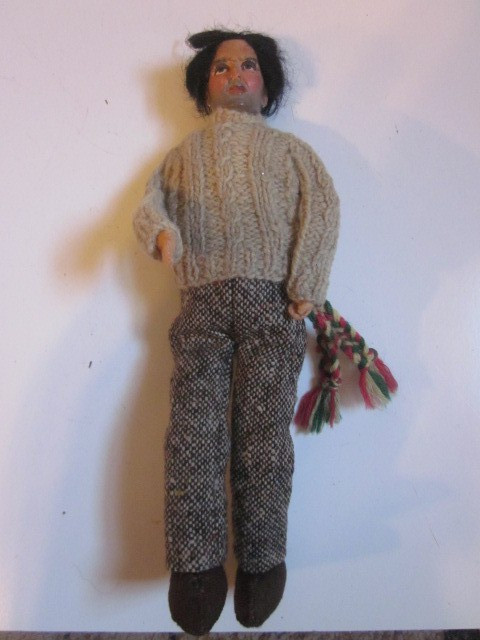 Jay of Dublin Aran Fisherman Collectors Character Doll Made in Ireland 12" TALL
