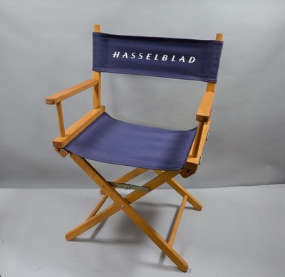 SET OF TWO!  Hasselblad Directors Chairs. Vintage Authentic.