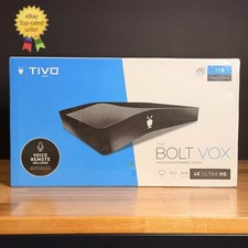 NEW TiVo Bolt Vox 1TB 4K Ultra HD Entertainment DVR System Cable /Antenna SEALED