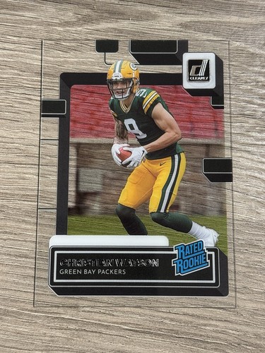 2022 Panini Clearly Donruss Christian Watson Rated Rookie RC #69 ...