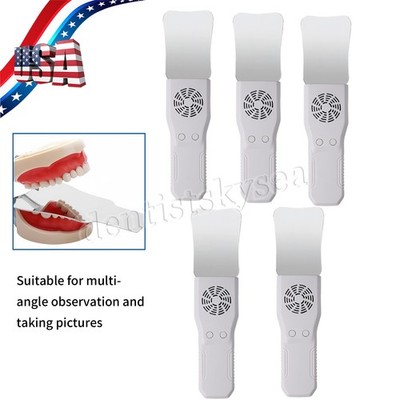 5Pcs Dental Occlusal Mirror Fog Free LED Intra Oral Photo System 4 Mirror