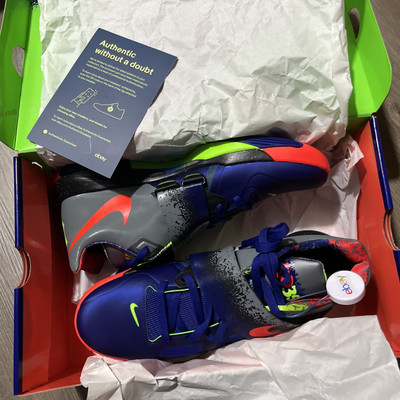 Nike Kevin Durant KD IV 4 Nerf Concord Blue Crimson Red FQ8180-400 sz 13 Men's
