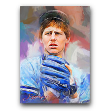 Danny Ainge #3 Art Card Limited 19/50 Edward Vela Signed (Milwaukee Brewers)