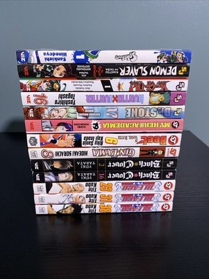 Shonen Jump Manga Lot Of 13 Volumes Including Bleach Black Clover & More