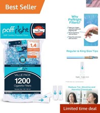 Quality Cigarette Filters - 1200 Count, Non-Toxic  4-Hole Filtration System
