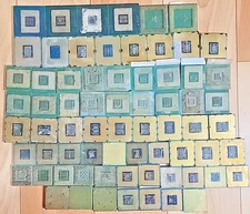 Lot 4.35 Lbs Mix CPU PIN/Pinless AMD Intel Metal on top Scrap Gold Recovery READ