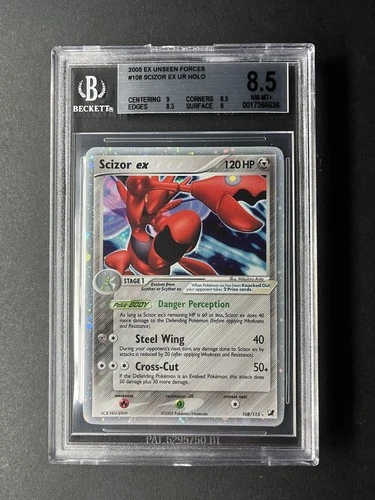 Scizor Ex Unseen Force Bgs 8.5 Eng 108/115