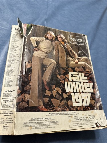 Vintage 1977 Sears Fall & Winter Catalog Big Book