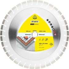 Klingspor DT 600 U Diamanttrennscheiben | 350 x 3 x 20 mm | 37 Segmente
