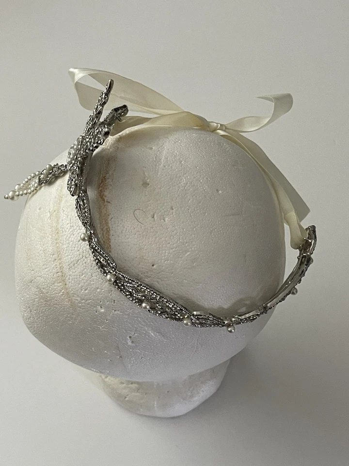 Cocar feminino vintage estilo 1920’s flapper headpiece Great Gatsby - Imagem 2 de 3