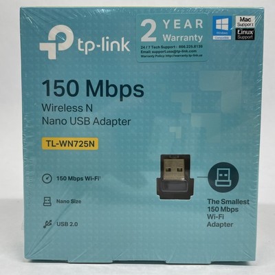 TP-Link TL-WN725N 150Mbps Nano USB Wi-Fi Adapter Wireless