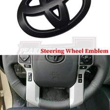 Steering Wheel Emblem Overlay Blackout Protector Matte Black For TACOMA CAMARY