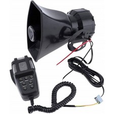 Sirena Centralina 7 Canali 100w Waterproof Allarme Microfono Megafono Auto 12v