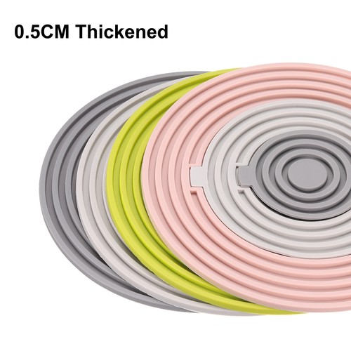 Silicona Microondas Alfombrilla 8", Espesado (Verde, Oscuro Gris, Claro Gris) - Imagen 3 de 5
