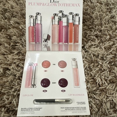 Dior Plump & Glow To The Max Lip Balm, Berry 006 + Pink 001 New Sample Pack