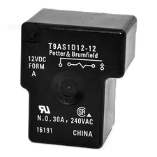 T9AS1D12-12 12VDC 30A SPST-NO 30A PCB 4Pins Power Relay for Dryer Control Board