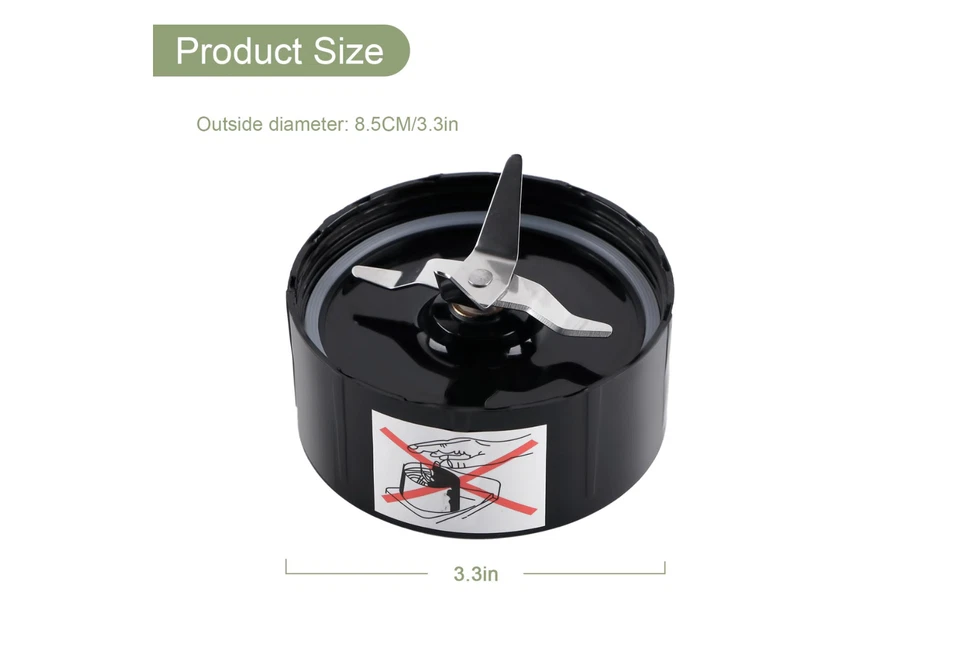 Magic Bullet Cross Blade Replacement, Black, Blender Parts, 2-Pack, MB1001 Serie - Image 4 of 4