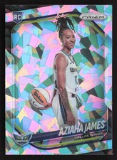 2025 WNBA Panini Prizm - Aziaha James Variant [Cracked Ice] #141 (RC)