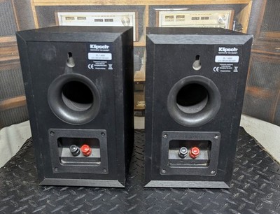 Klipsch R-14M 4in Reference Bookshelf Speaker - 2 Pieces Black for