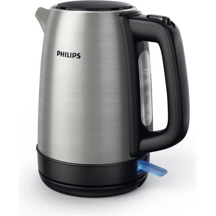 Bouilloire électrique Philips 1.7L HD9350 appareil de cuisine inox 2200W puissant