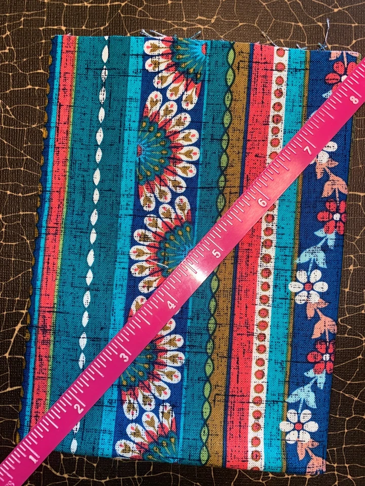 SCRAP CUT Leftover 9"X21" Fabric 100% Cotton 10.5 CHIC STRIPES - Image 2 of 2