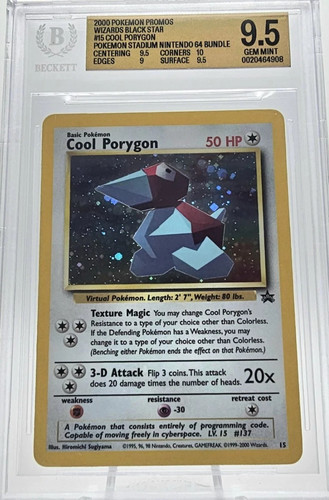 Cool Porygon graded BGS 9.5 for sale on eBay