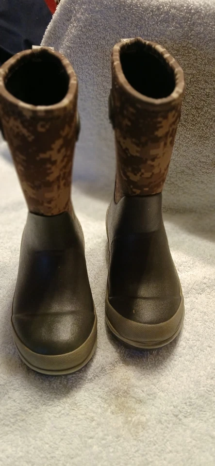 Western Chief водонепроницаемый дождь холод резиновый камуфляж ботинки Kids мальчиков/девочек размер 11 - Изображение 3 из 4