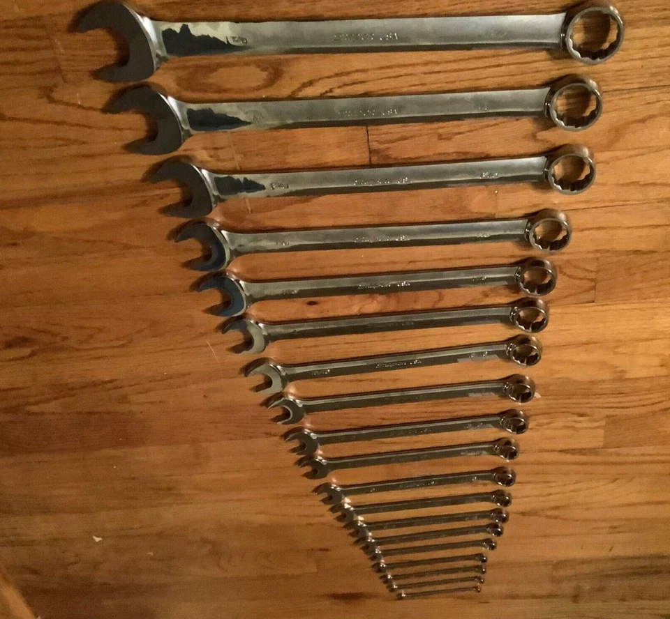 New Snap-on 1/4" thru 1 5/16" 12-point box Flank drive Plus Wrench Set SOEX42 - Image 2 of 4