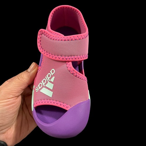 Sandalias de agua Adidas para niñas pequeñas talla 8,5 K rosa púrpura cómodas y ligeras - Imagen 2 de 21