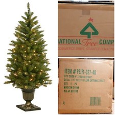 National Tree Company 4ft Pre-lit Clear Entrance Tree Weighted Base PEJF132740
