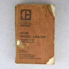 Caterpillar CAT 988B Wheel Loader 50W1-UP Parts Manual Book Form SEBP1079 1981